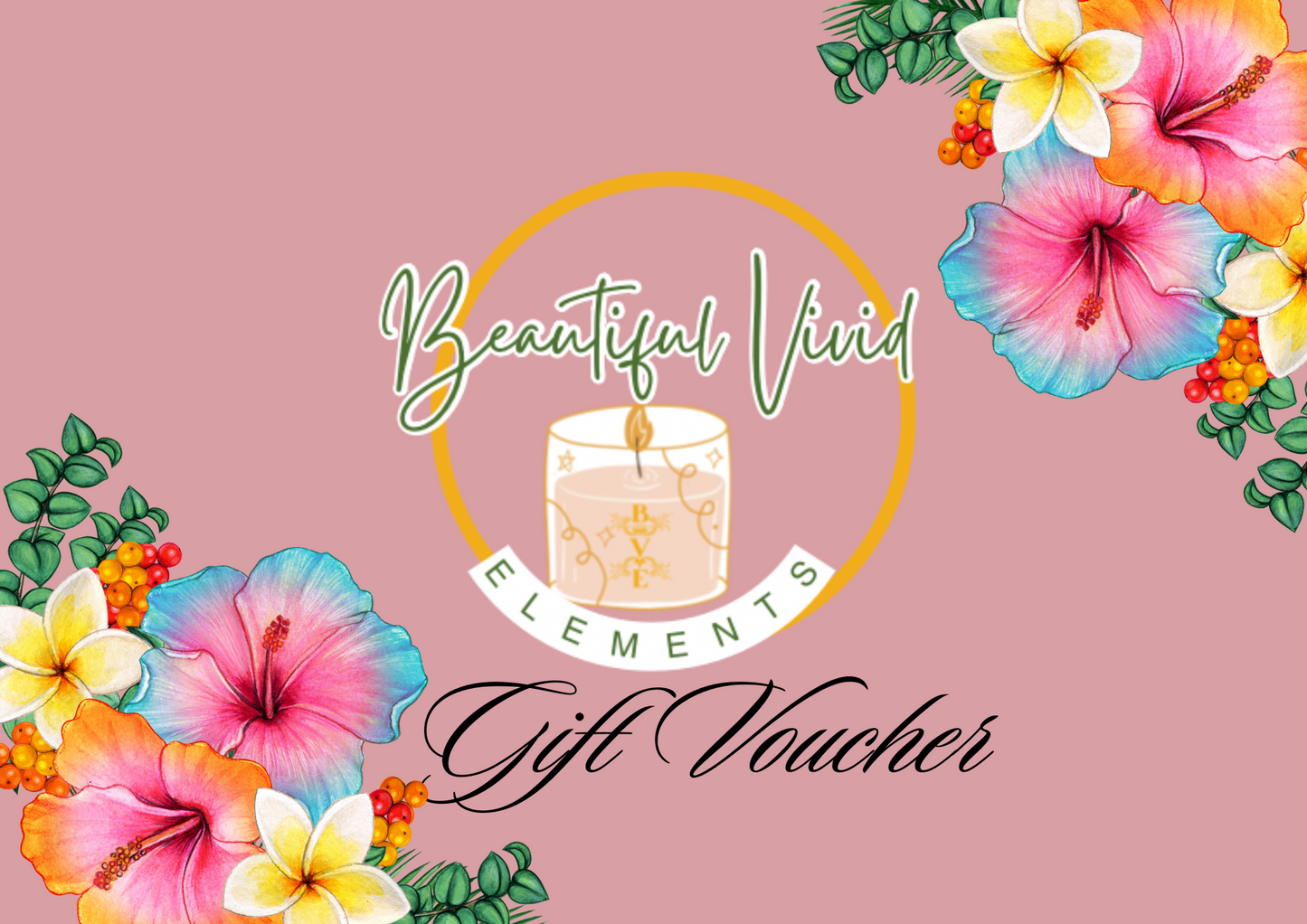 Beautiful Vivid Elements Gift Card