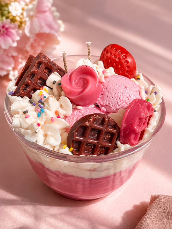Blush Berry Cream Sundae